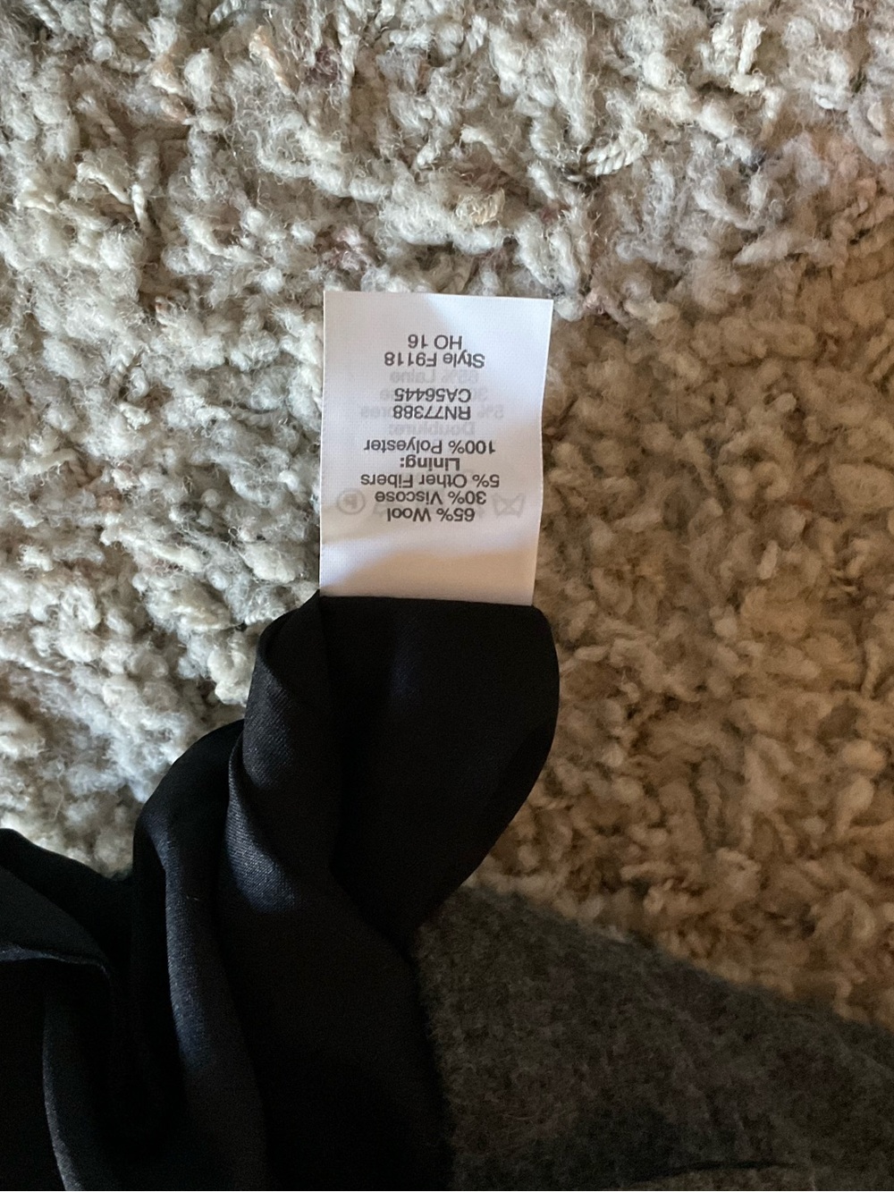 Madewell Studio Zip A-line Charcoal Gray Zip-Front Mini Skirt NWT - Picture 9 of 9